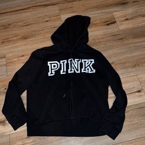 Victoria Secret Black Zip Up